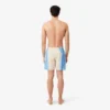 Mid Length Striped Swim Trunks