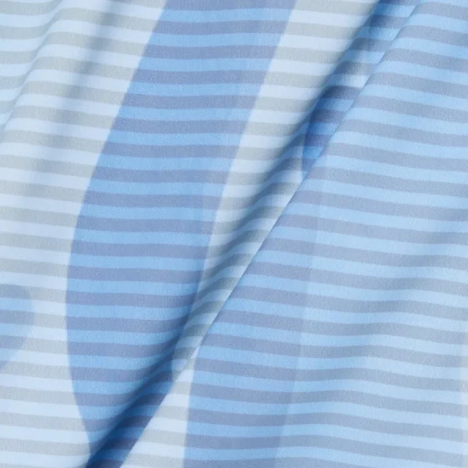 Mid Length Striped Swim Trunks