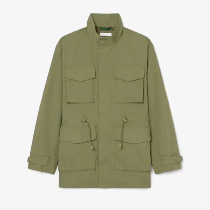 Mid-Length Water-Repellent Windbreaker Jacket