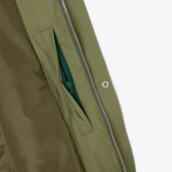Mid-Length Water-Repellent Windbreaker Jacket