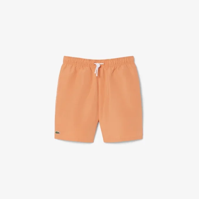 Monochromatic Lined Swim Trunks
