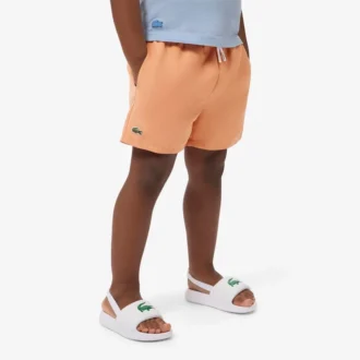 Monochromatic Lined Swim Trunks