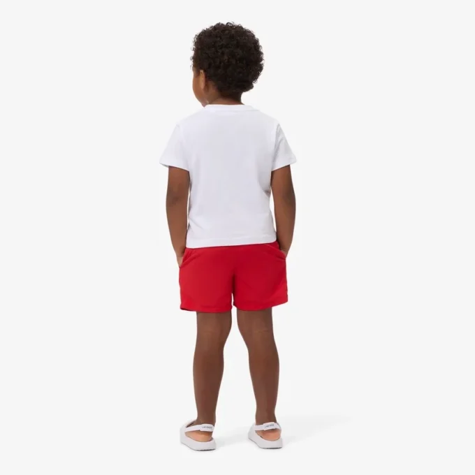 Monochromatic Lined Swim Trunks