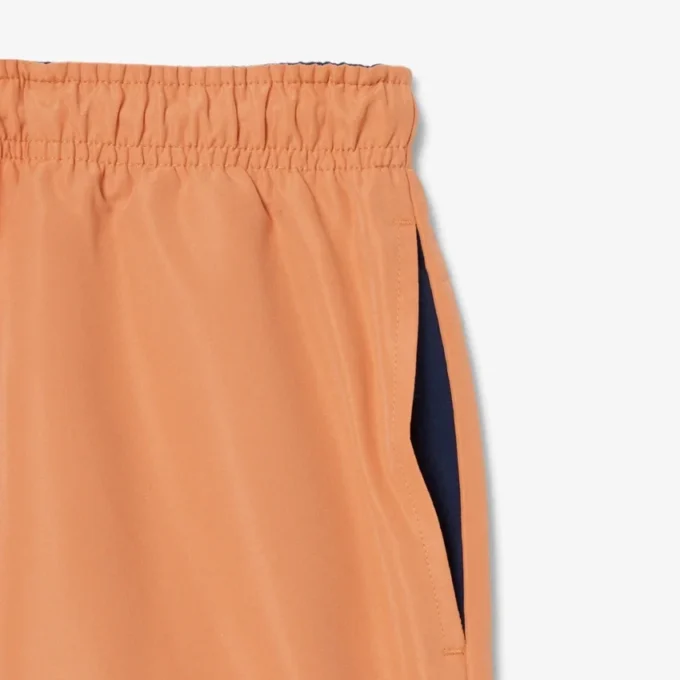 Monochromatic Lined Swim Trunks