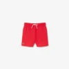 Monochromatic Lined Swim Trunks