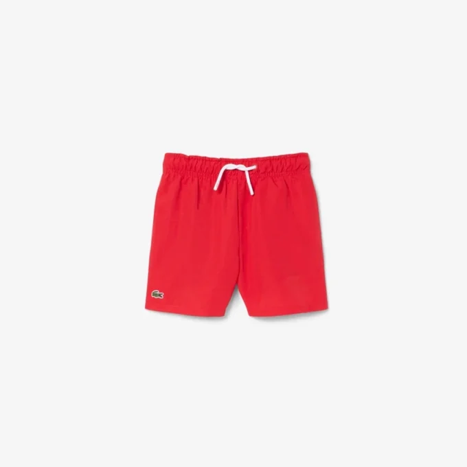 Monochromatic Lined Swim Trunks