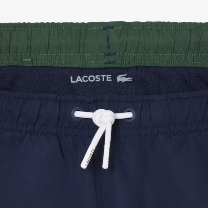 Monochromatic Lined Swim Trunks