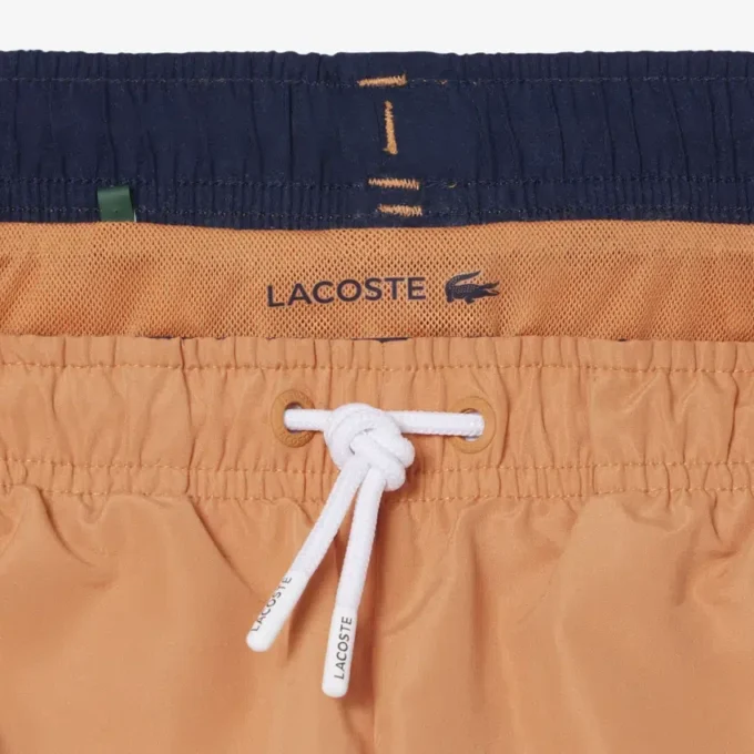 Monochromatic Lined Swim Trunks