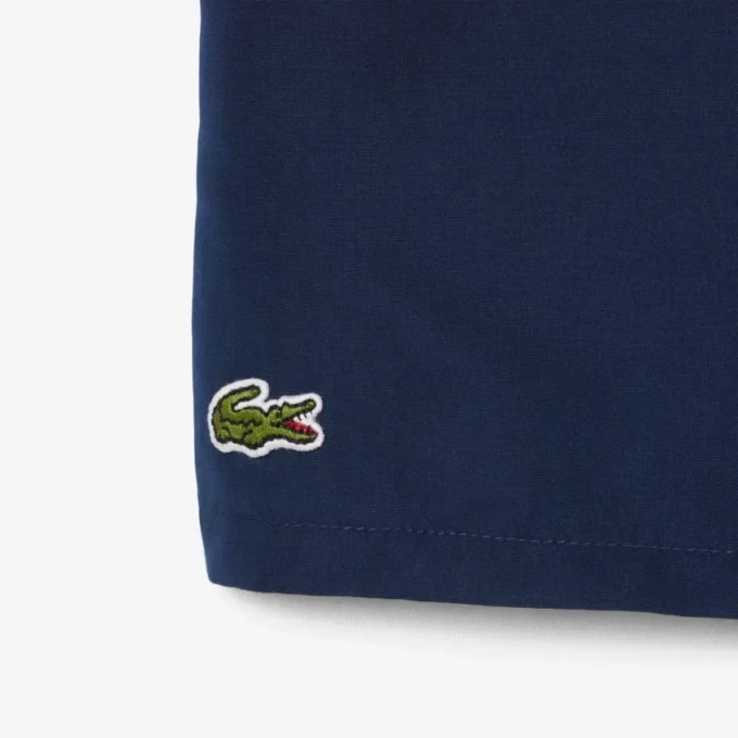 Monochromatic Lined Swim Trunks