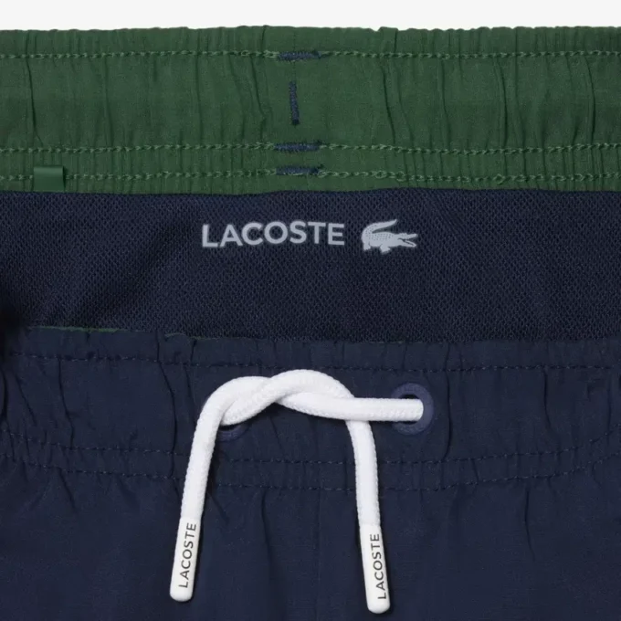 Monochromatic Lined Swim Trunks