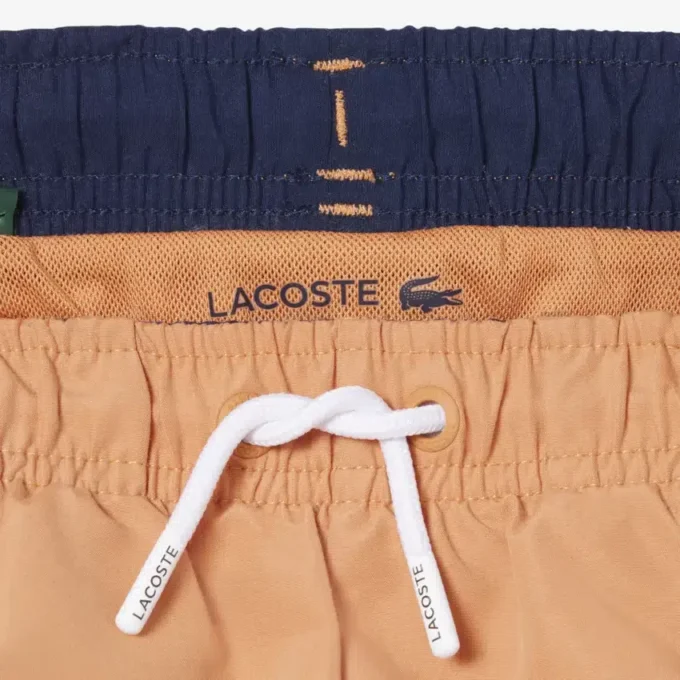 Monochromatic Lined Swim Trunks