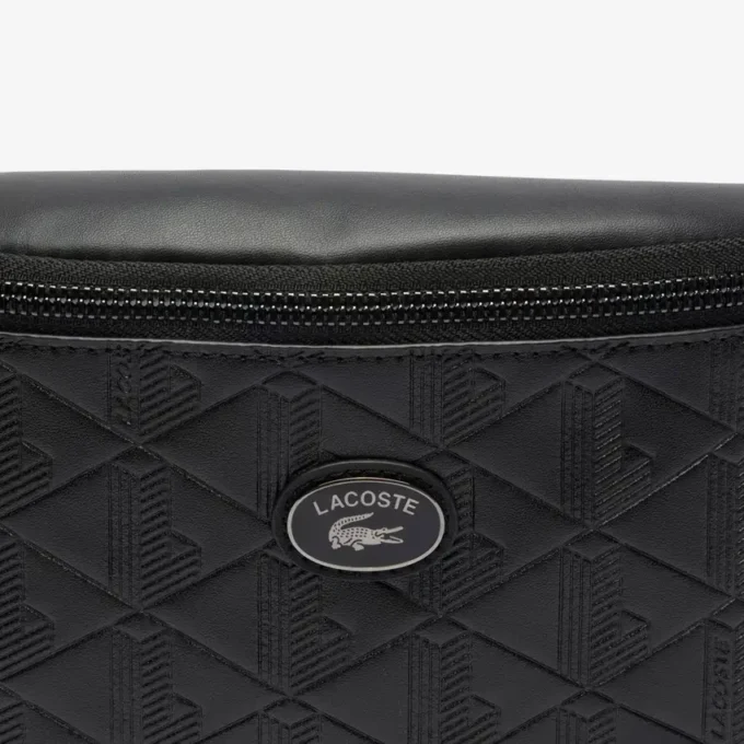 Monogram Embossed Leather Belt Bag