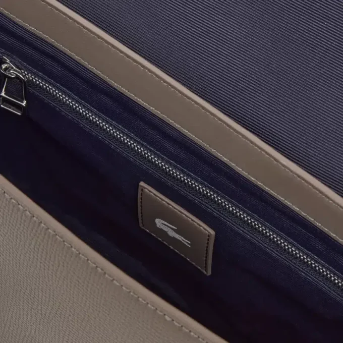 Ossian Flap Close Leather Satchel