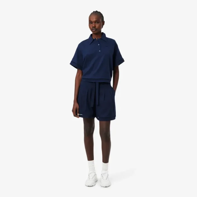 Oversized Fluid Linen Blend Bermuda Shorts