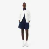 Oversized Fluid Linen Blend Bermuda Shorts