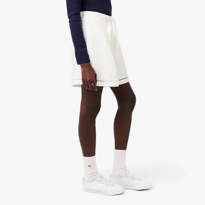 Oversized Fluid Linen Blend Bermuda Shorts