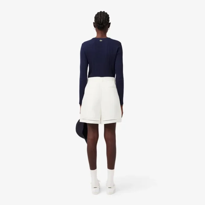Oversized Fluid Linen Blend Bermuda Shorts