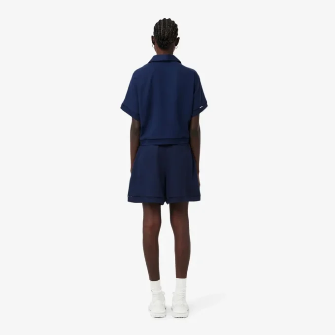 Oversized Fluid Linen Blend Bermuda Shorts