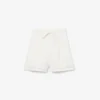 Oversized Fluid Linen Blend Bermuda Shorts