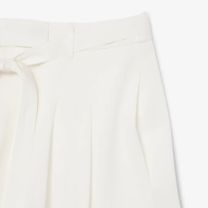 Oversized Fluid Linen Blend Bermuda Shorts