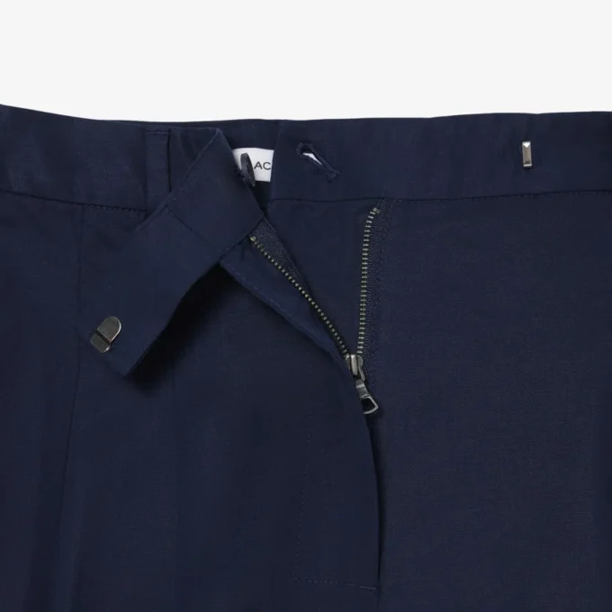 Oversized Fluid Linen Blend Bermuda Shorts