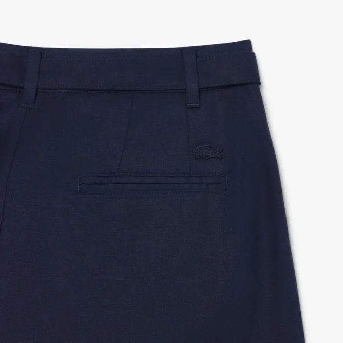 Oversized Fluid Linen Blend Bermuda Shorts