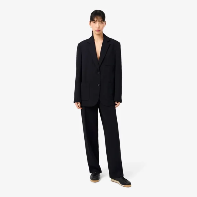 Oversized Fluid Piqua Suit Pants