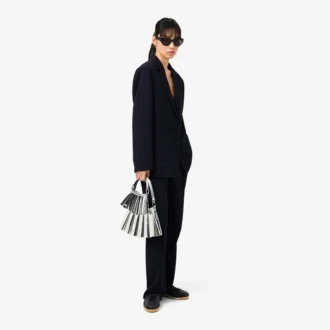 Oversized Fluid Piqua Suit Pants