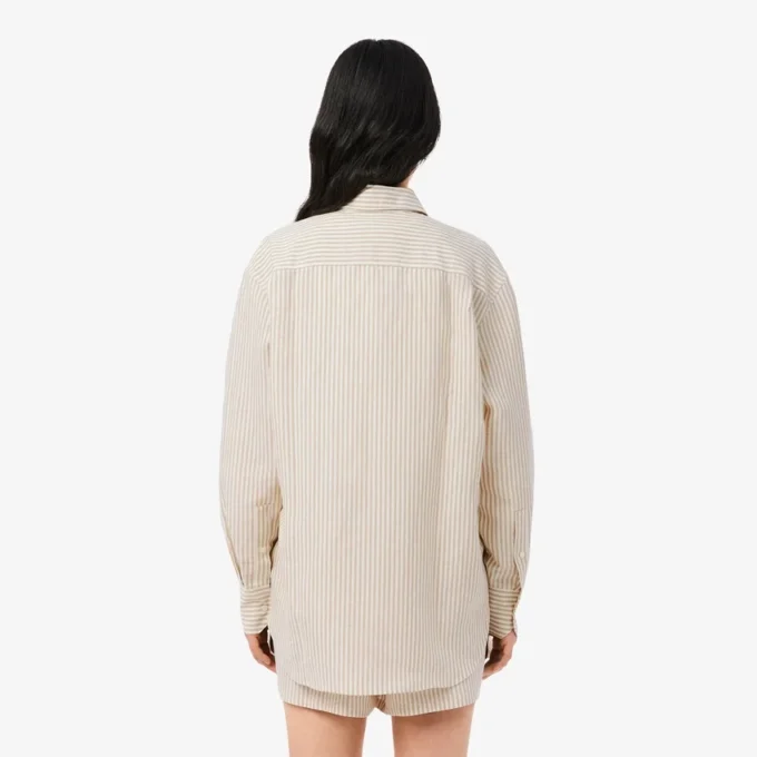 Oversized Linen Blend Shirt