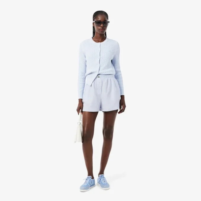 Oversized Linen Blend Shorts