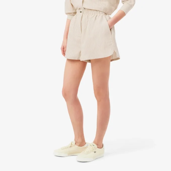 Oversized Linen Blend Shorts