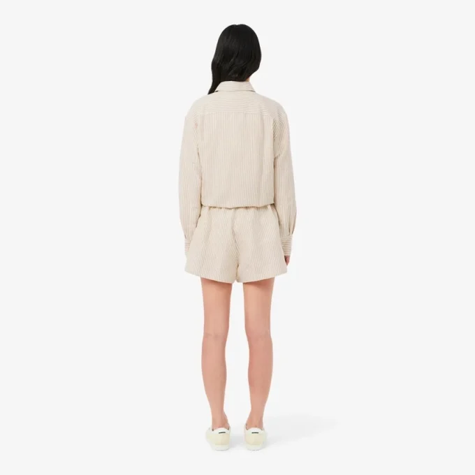 Oversized Linen Blend Shorts