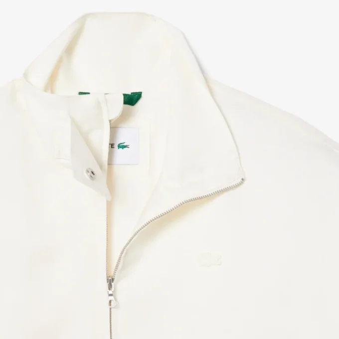 Oversized Linen Blend Track Jacket