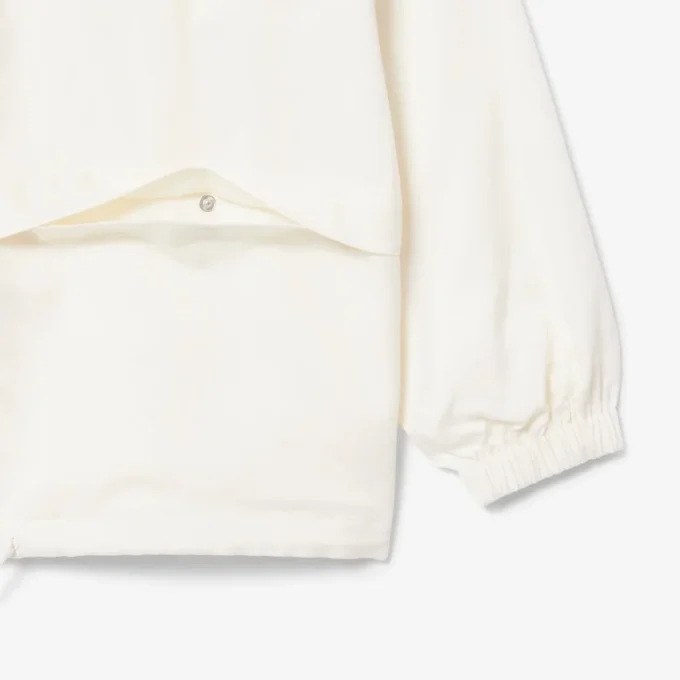 Oversized Linen Blend Track Jacket
