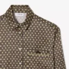 Oversized Printed Satin Shirt