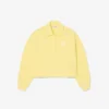 Oversized Ribbed Polo Sweatshirt