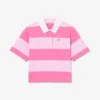 Oversized Striped Cotton Rugby Polo