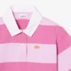 Oversized Striped Cotton Rugby Polo