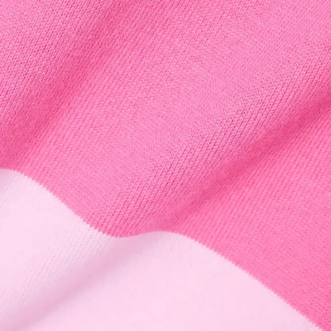 Oversized Striped Cotton Rugby Polo