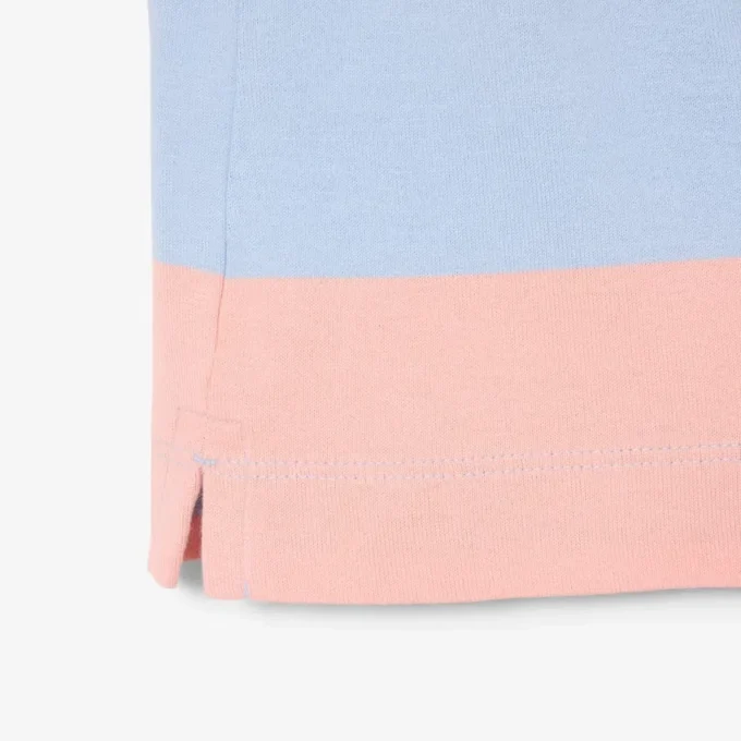 Oversized Striped Cotton Rugby Polo