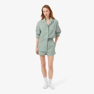 Oversized Striped Poplin Pajama Set