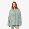 Oversized Striped Poplin Pajama Set
