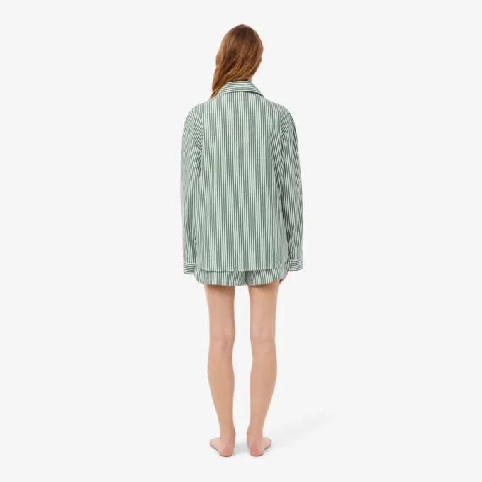 Oversized Striped Poplin Pajama Set