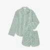 Oversized Striped Poplin Pajama Set