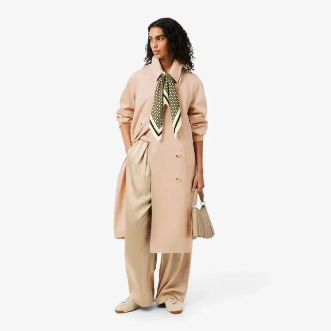 Oversized Water-Repellent Trench Coat