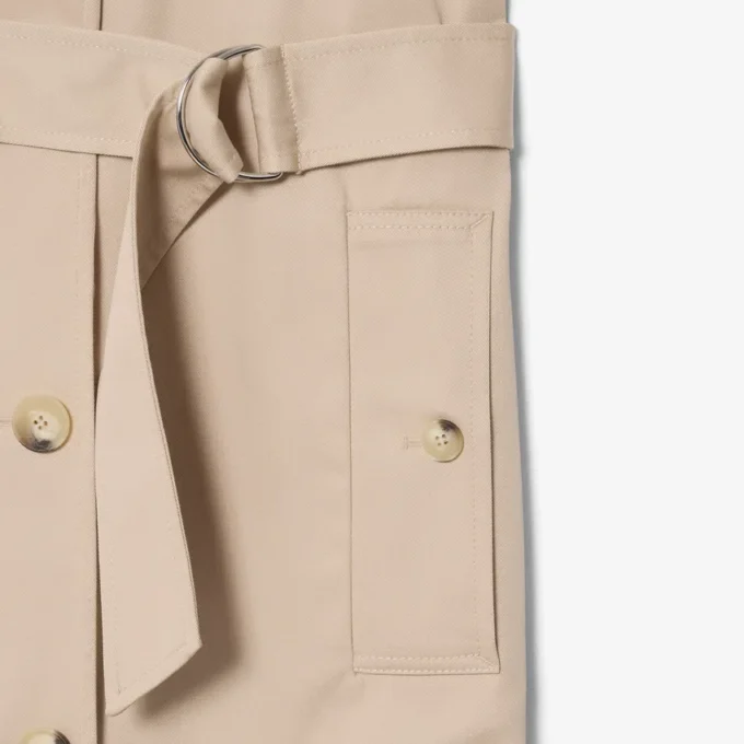 Oversized Water-Repellent Trench Coat