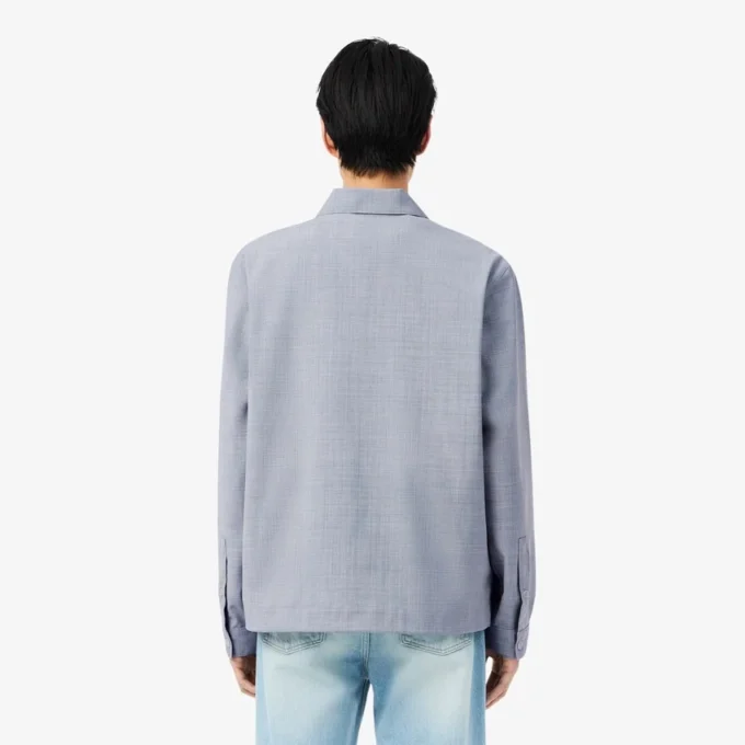 Oversized Wool Blend Overshirt