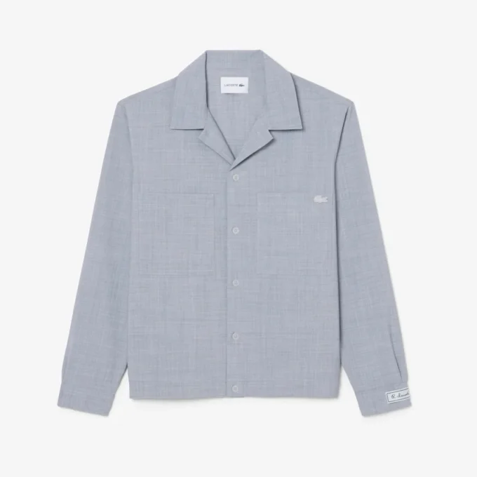 Oversized Wool Blend Overshirt