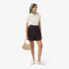 Oversized Wool Blend Pleated Bermuda Shorts