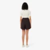 Oversized Wool Blend Pleated Bermuda Shorts
